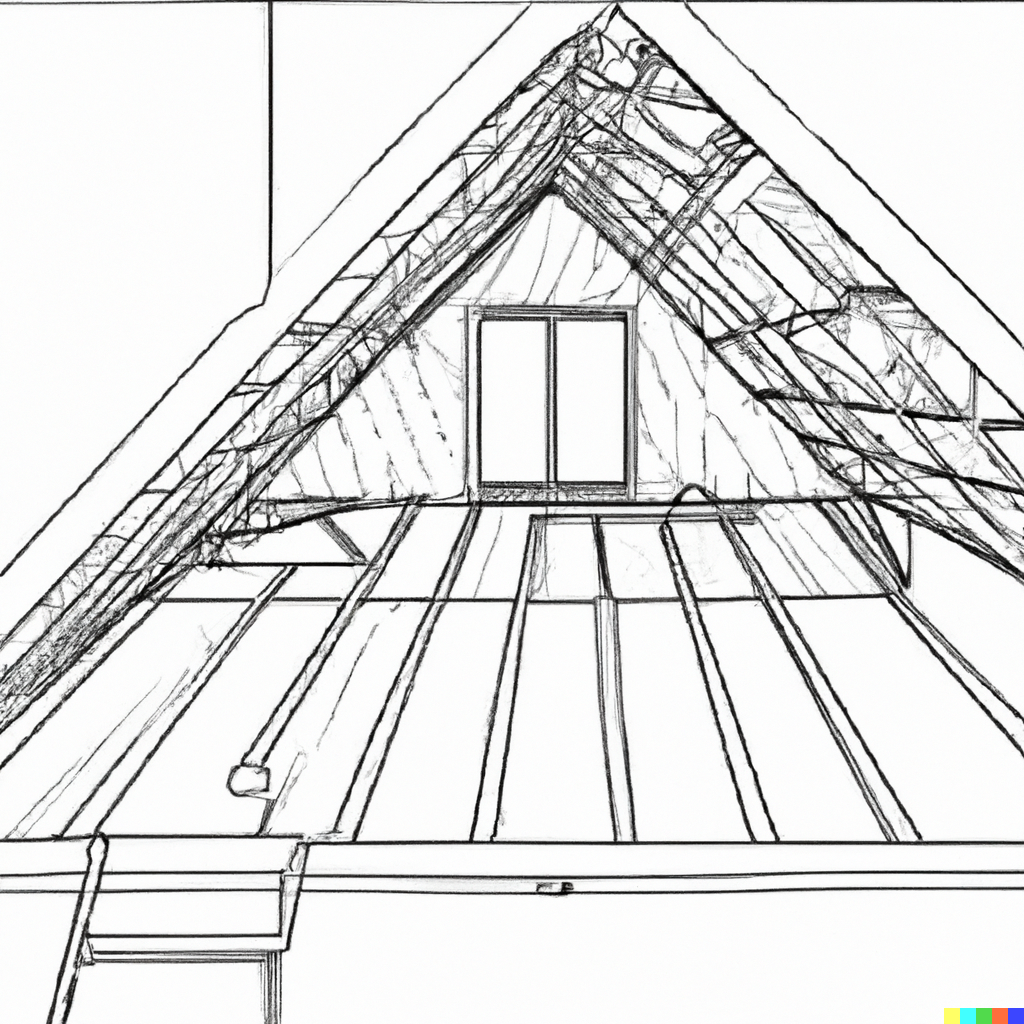 drawing of attic conversion