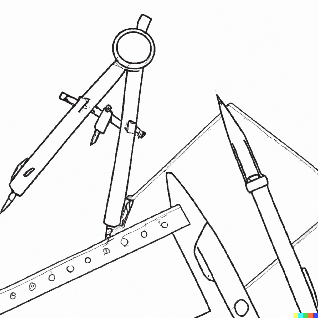 outline drawing Space Planning and Design