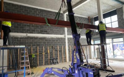 Taking down old steel and installation of new steel in Ashbourne, county Meath